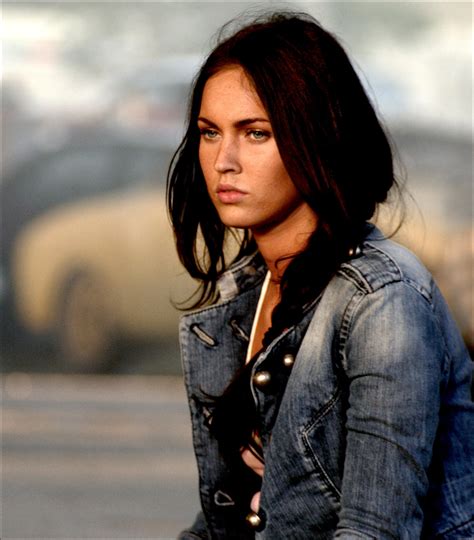 This 8x10 photo of Megan Fox as Mikaela from Transformers has been personally hand-signed by Megan Fox during her signing with Celebrity Authentics.